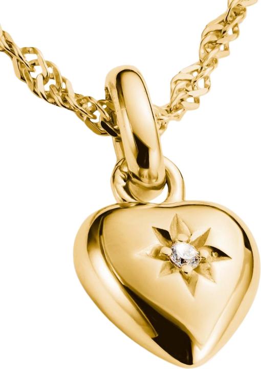 Produktbild Thomas Sabo Charm-Anhänger Herz mit Stern Connect vergoldet (Silber 925)