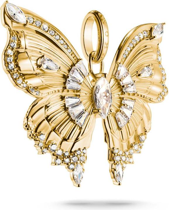 Image du produit Thomas Sabo PE984-414-14 Anhänger butterfly mit Steinen vergoldet Damen (Argent 925)