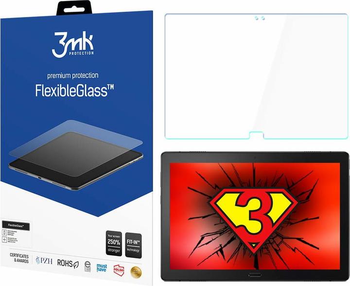 Produktbild 3MK FlexibleGlass Lenovo Tab P10 Szkło Hybrydowe (1 Stk., Lenovo Tab P10)