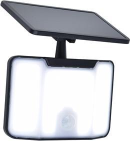 Actual product image Lutec Solar LED Wall Light Combo 5000k Black (500 lm, IP54)