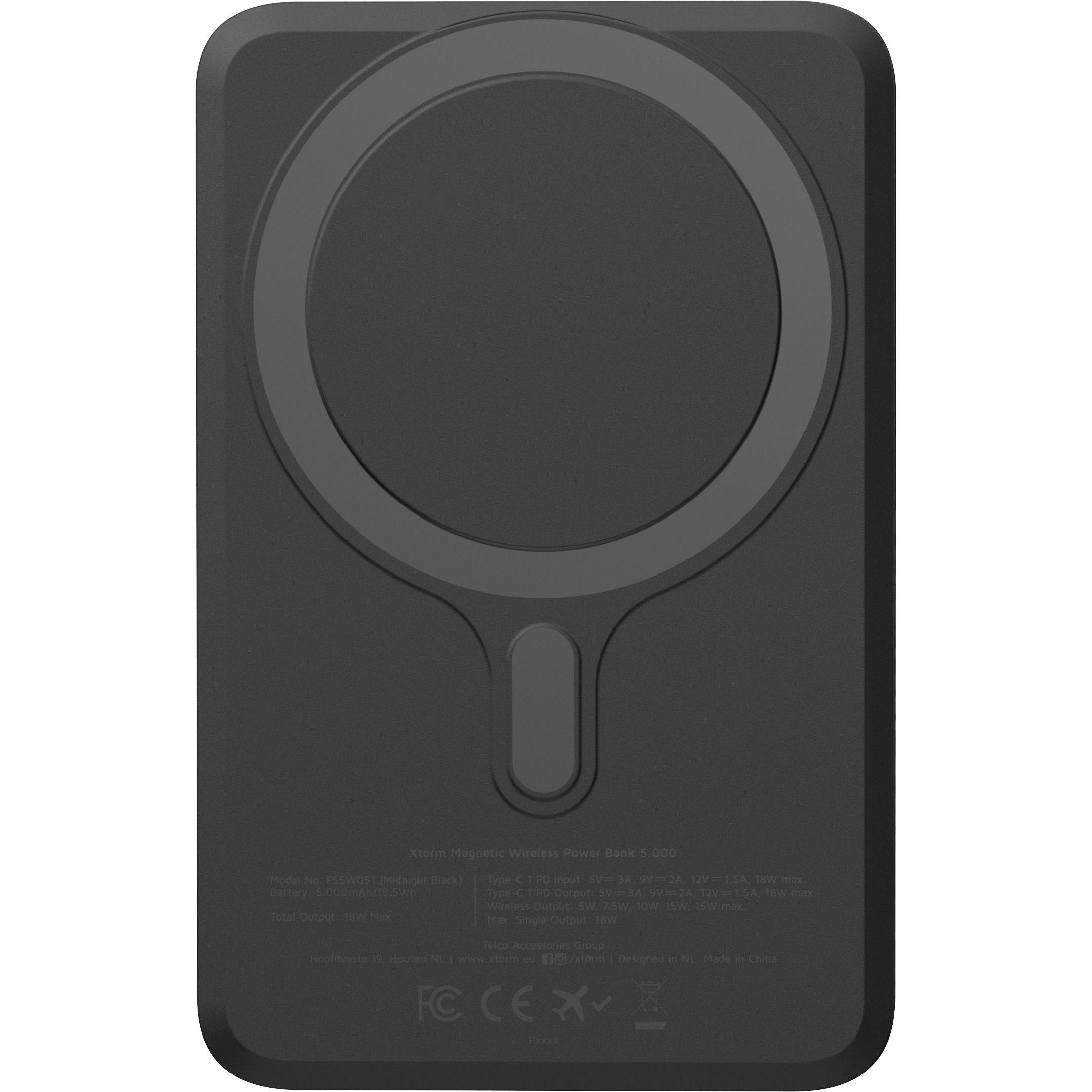 Thumbnail - Xtorm Fuel Series 5 (5000 mAh, 18 W, 18.50 Wh), Powerbank, Schwarz