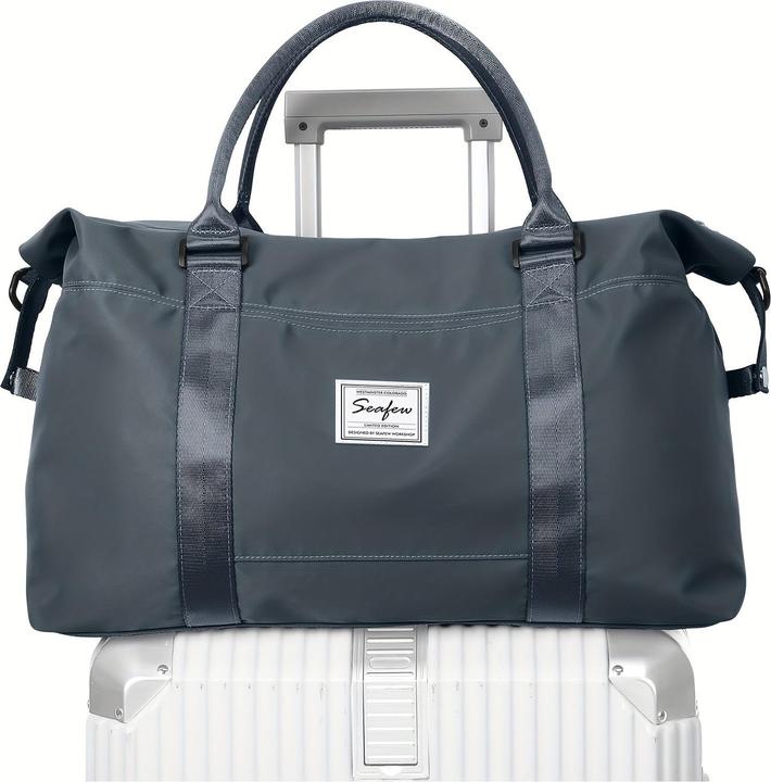 Produktbild Only-Bags.Store Grosse Kapazität Travel Overnight Bag, Solid Color Vielseitige Duffle Bag, leichte Business Trip