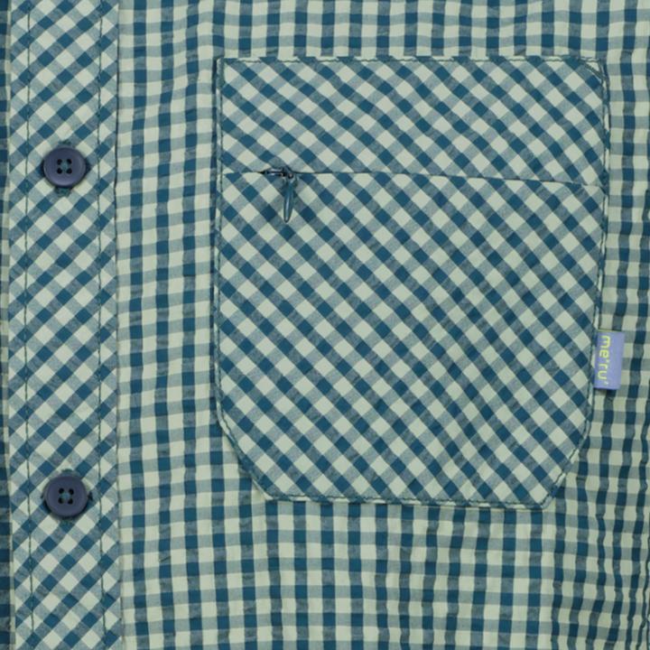 Immagine prodotto Meru Valongo Seersucker Shirt S S (S)