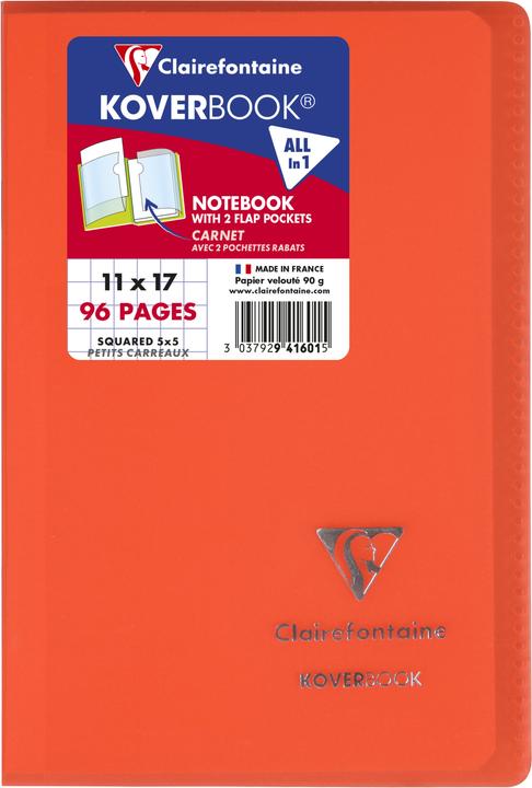 Immagine prodotto Clairefontaine Koverbook (B3, Quadretti, Copertina morbida)