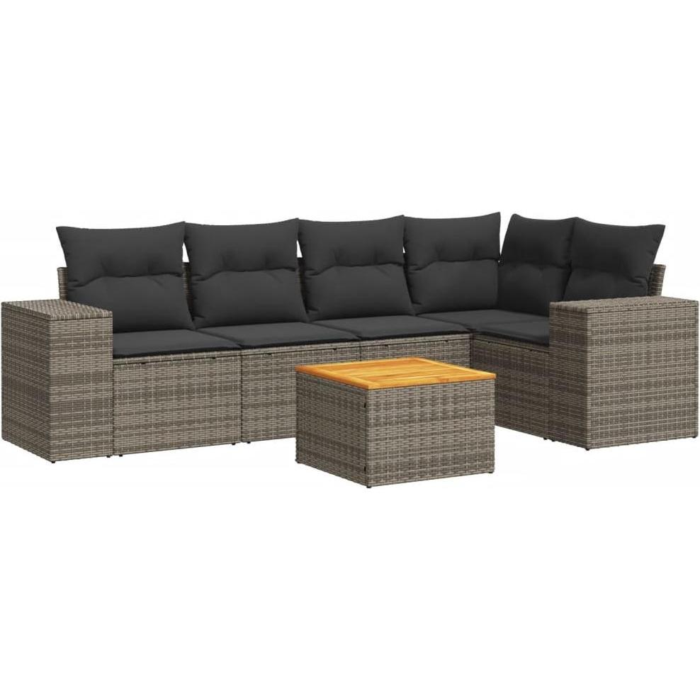 VidaXL, Gartenlounge, 10-tlg. Garten-Lounge-Set mit Kissen