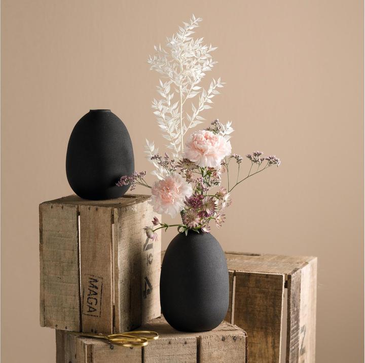 Produktbild Leonardo Vase Metall 19 cm, Schwarz, 2 Stück (2 x, 21 x 16 x 28 cm, 9.41 l)