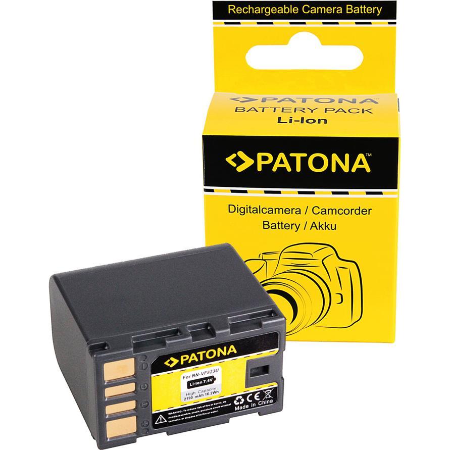 Patona Batteria f. JVC BN-VF823U BN-VF808 BN-VF808U BN-VF815 BN-VF815U, Alimentatore fotocamera, Nero