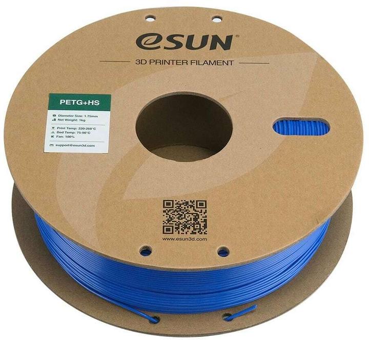 Produktbild eSUN EPETG+HS 1,75mm SOLID BLUE 1kg (PETG, 1.75 mm, 1000 g, Blau)
