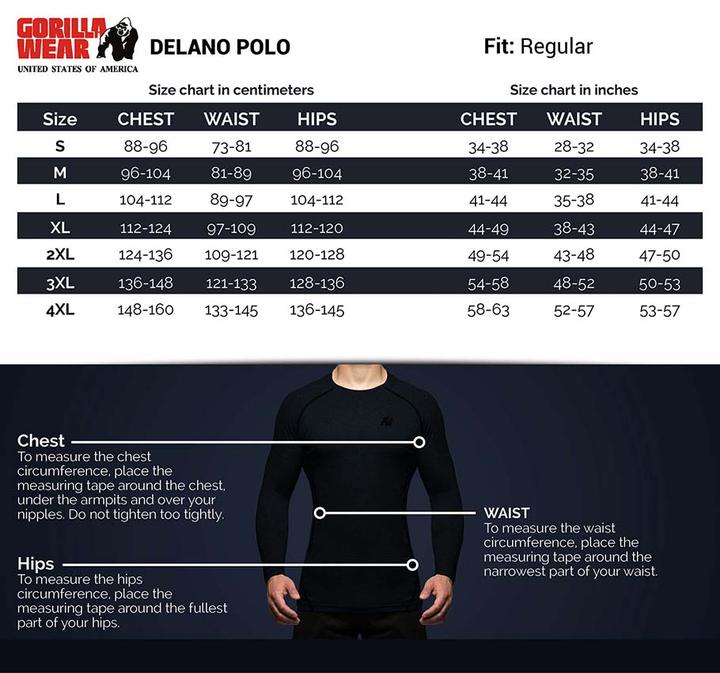 Immagine prodotto Gorilla Wear Polo Delano Bianco (S)