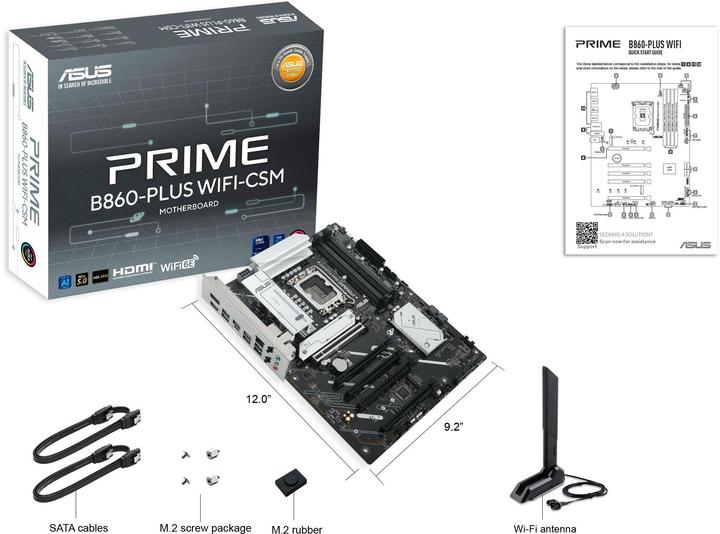 Productafbeelding ASUS TUF GAMING B860-PLUS WIFI (LGA 1851, Intel B860, ATX)