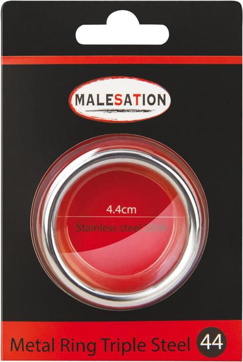 Actual product image Malesation Metal ring Triple 44 (4.40 cm)