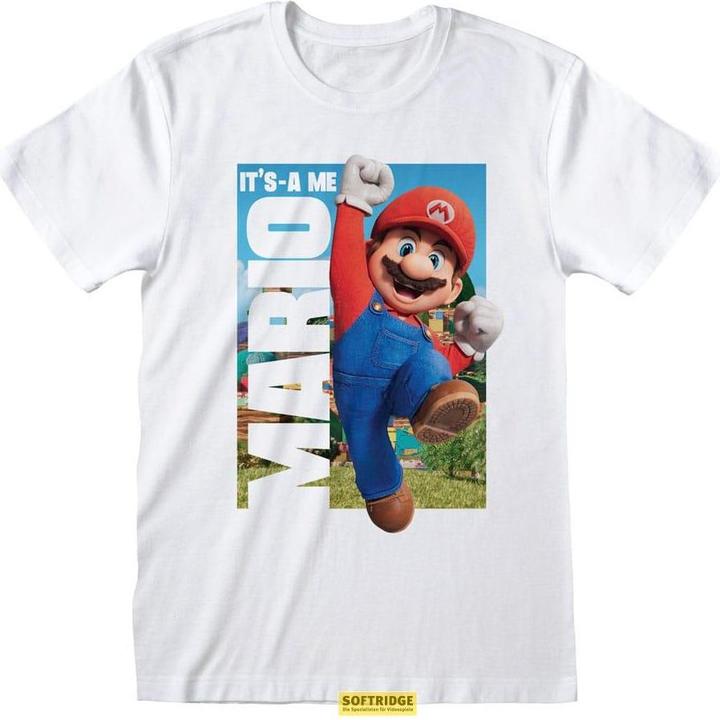 Actual product image Heroes Inc Super Mario Bros T-Shirt It's A Me Mario Fashion (M) (M)