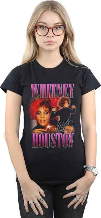 Actual product image Whitney Houston Womens/Ladies Signature Homage Cotton T-Shirt (XXL)