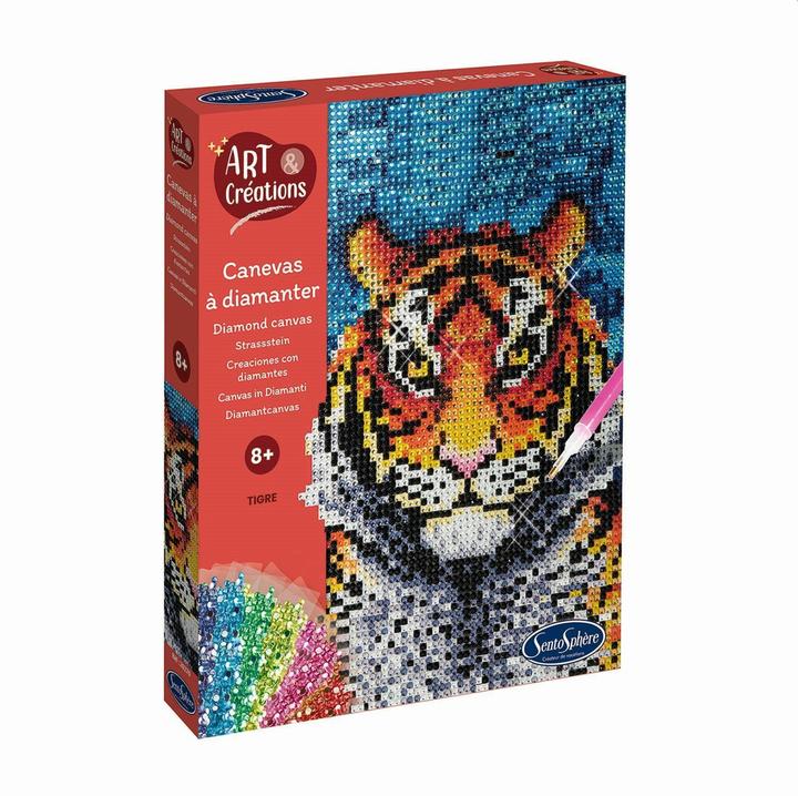 Actual product image Sentosphere Rhinestone picture tiger