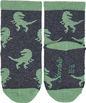 Produktbild Sterntaler Socken 3er Set Ringel/Dinos Blau/Grün/Grau Gr. 27-30 (3er Pack, 27 - 30)