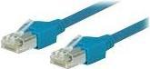 Image du produit Tecline Câble patch Dätwyler S/UTP, Cat 5e, bleu, 3.0 m hautement flexible, avec connecteurs Hiroso TM11 (S/UTP, CAT5e, 3 m)