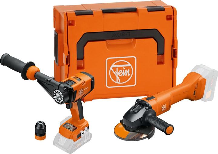 Produktbild Fein Vorteils-Combo Akku: Akku-Bohrschrauber ASCM 18-4 QM AS & Akku-Winkelschleifer CCG 18-125-1