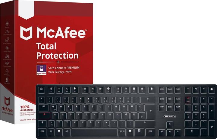 Image du produit CHERRY KW X ULP + McAfee 1Y 3 Users (DE, Sans fil, Filaire)