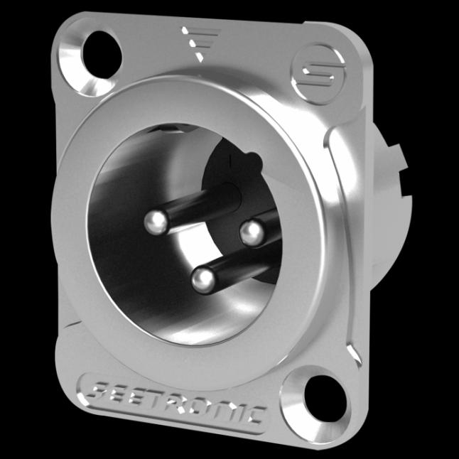 Seetronic MJ3F2C XLR 3P Chassis - male