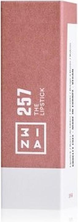 Actual product image 3INA Makeup The Lipstick 257 Wine Red Lipstick with Vitamin E and Shea Butter Long Lasting Matte Cre (Wine red matt)