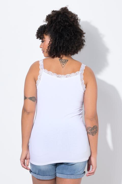 Produktbild Miamoda Top, ärmelloser Slim Fit, Glitzersteinchen, Spitze (50)