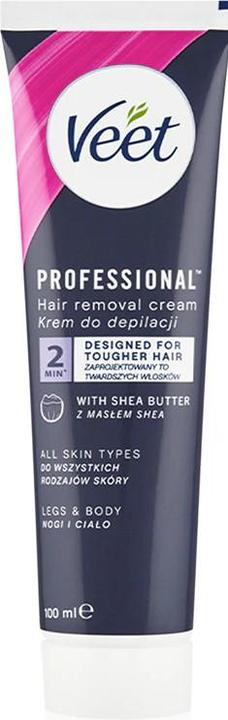 Produktbild Veet Depilatory cream for all skin types Proffesional ( Hair Removal Cream) - Volume: 100 ml (100 ml)