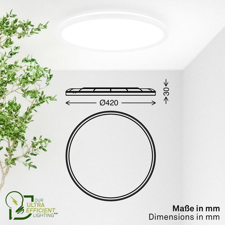 Produktbild Briloner Ultraeffizientes & Ultraflaches LED Panel mit Energieeffizienz Klasse A (3000 lm)