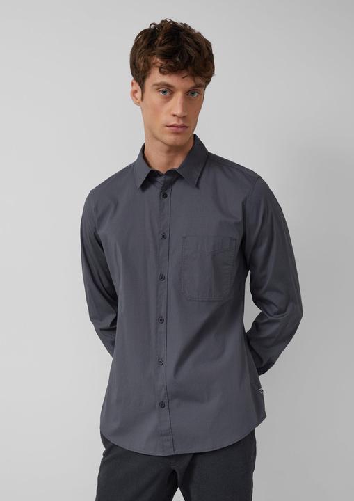 Immagine prodotto s.Oliver Hemd Slim Fit: Gemustertes Hemd mit Kentkragen (M)