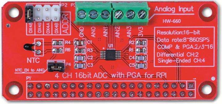 Actual product image Joy-it ADS1115 converter and interface board
