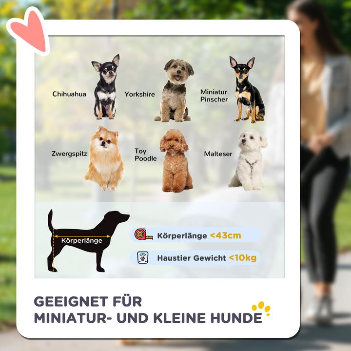 Produktbild PawHut Hundebuggy mit Stauraum und Ablagekorb (Hund, Reflektoren, Faltbar, Sicherheitsverschluss, Waschbar)