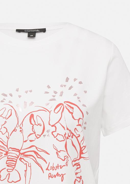 Produktbild Comma T-Shirt Jersey-T-Shirt mit Artwork (46)