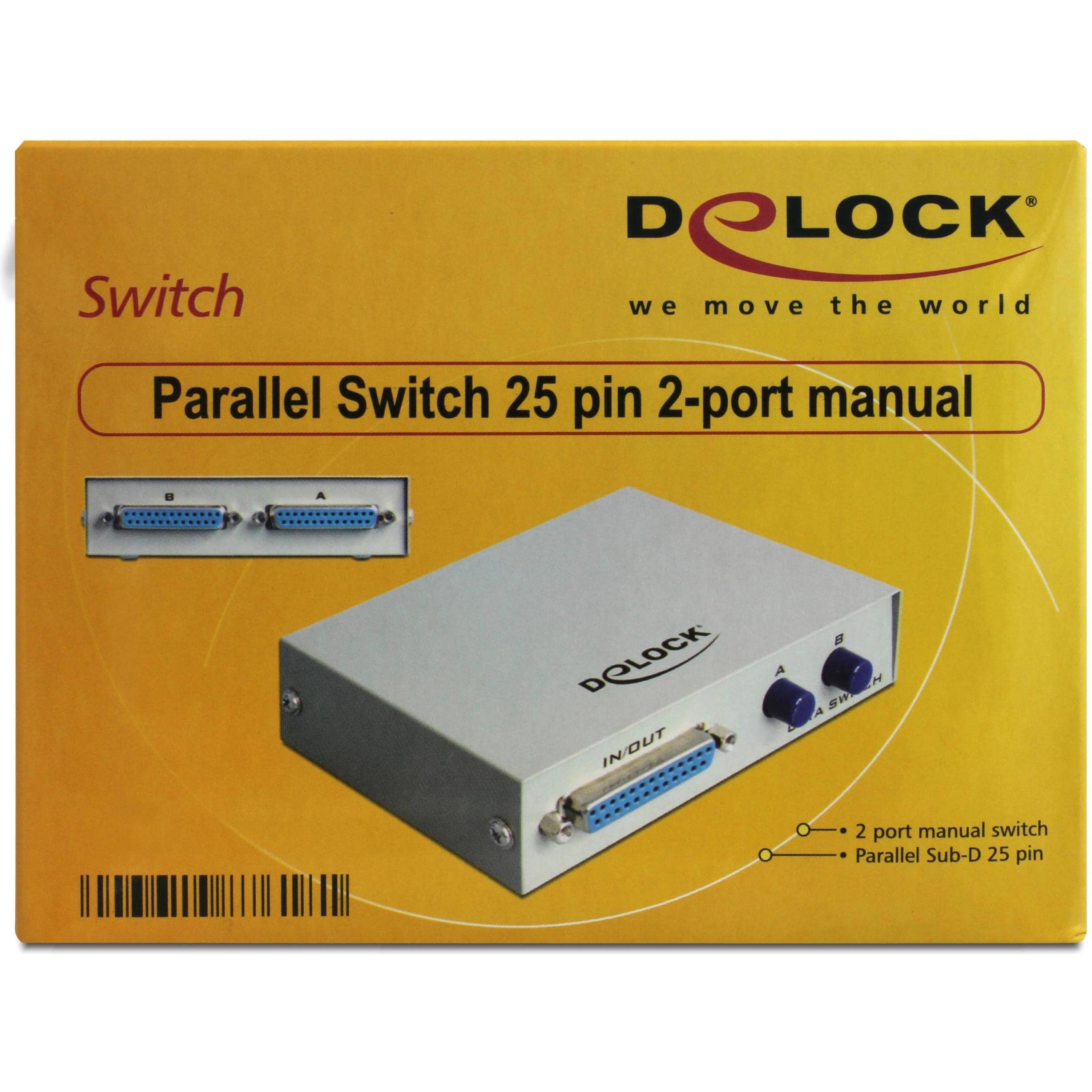 Thumbnail - Delock DB25 Switchbox 2Port manuell, Switch Box
