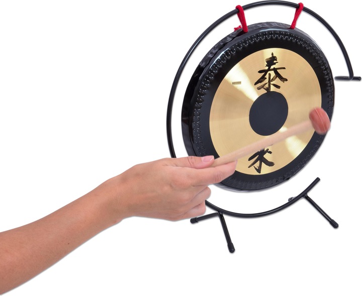 Produktbild Betzold Musik Tisch-Gong mit Metall-Stativ (Gong)
