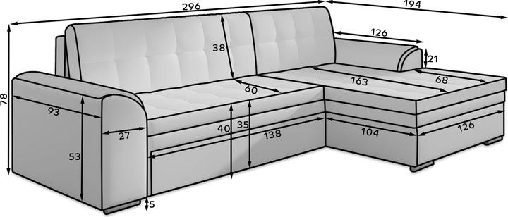 Actual product image ELTAP Sorento (4-seater, Corner sofa)