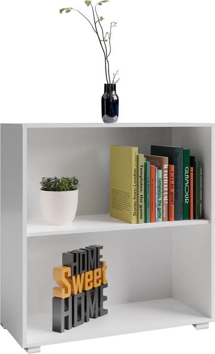 Actual product image Casaria Bookcase (77 x 60 x 28 cm)