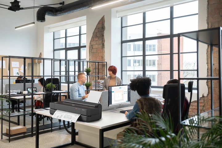 Produktbild HP Grossformatdrucker DesignJet Studio Steel 24" (Tintenpatrone, Farbe)