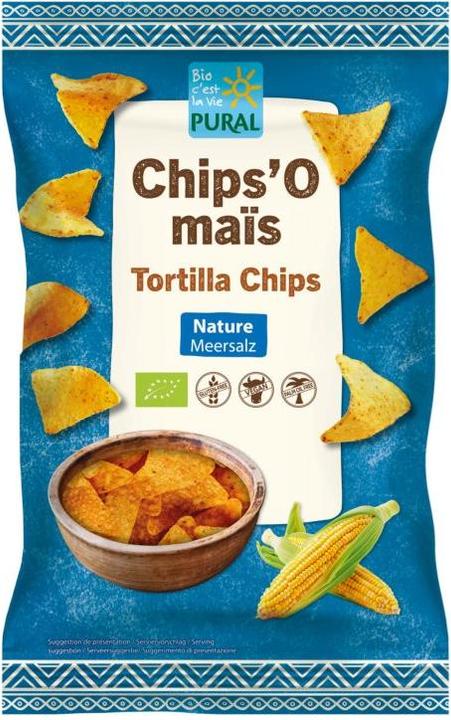 Image du produit Pural Chips de maïs nature bio (125 g, 1 pcs)