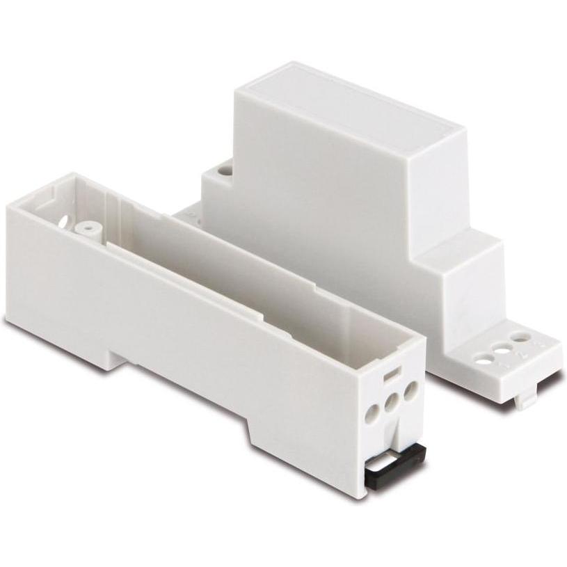 Thumbnail - H-Tronic Hutschienengehäuse, 1-C, 17x71x90 mm (Gehäuse), Elektronikzubehör + Gehäuse, Grau