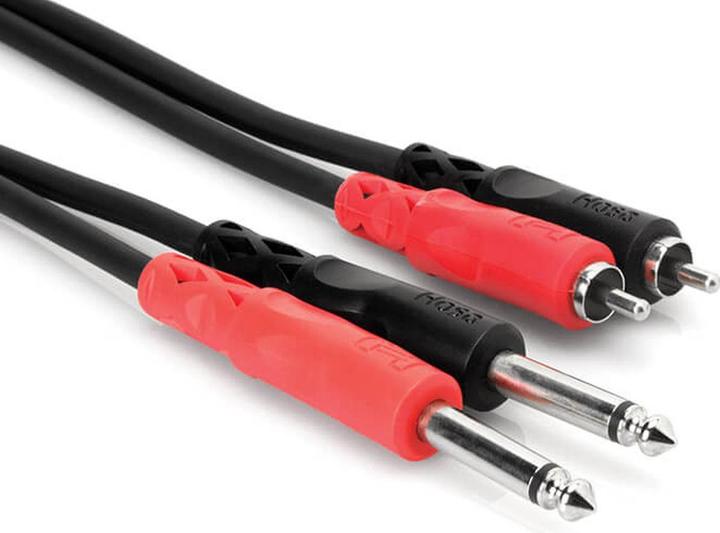 Actual product image Hosa CPR-201 Stereoint.con Dual 1/4IN TS To Dual RCA 1 M (1 m)