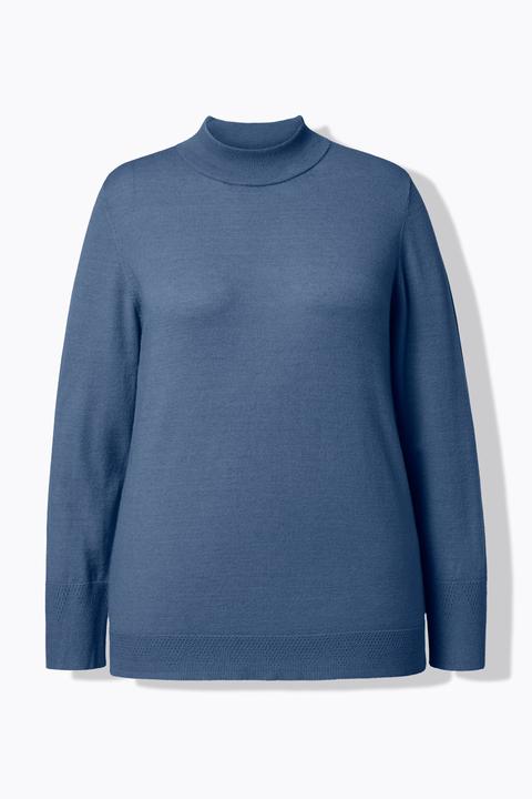 Produktbild Ulla Popken Pullover, Stehkragen, Langarm, Rippbündchen (60)