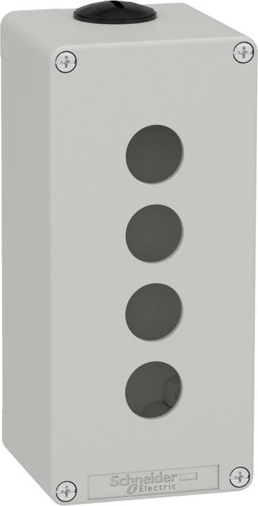 Actual product image Schneider Electric XAPD3504 Empty enclosure XAP metal grey for 4x22mm - CSA (Housing)