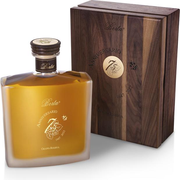 Actual product image Berta Grappa Riserva Anniversario 75 Anni