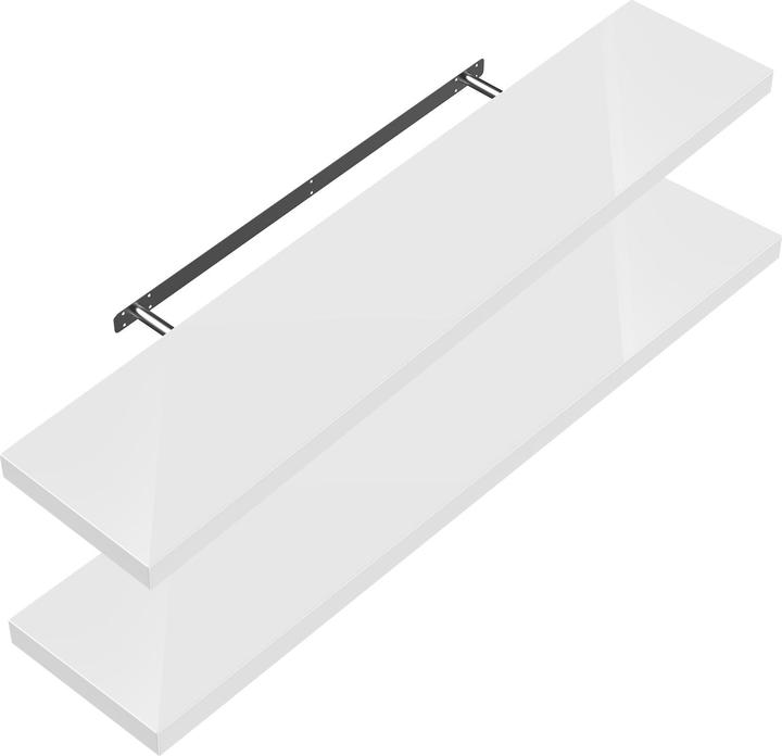 Lot de 2 blancs brillants
