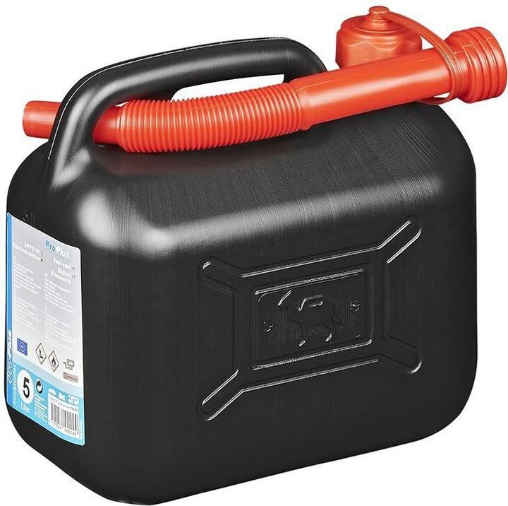 Image du produit ProPlus Bidon d'essence 5L plastique noir homologué UN