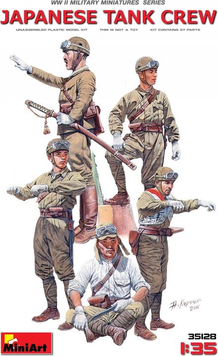 Actual product image Mini art Japanese Tank Crew