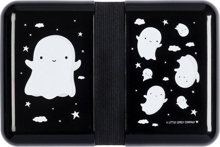 Actual product image A Little Lovely Company Lunchbox Ghost SBGHBL17 black 18x6x12cm (0.85 l)