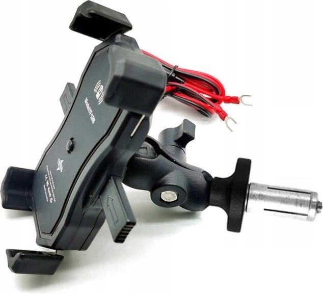 Immagine prodotto FreedConn Supporto Per Telefono Da Moto Mc1w Con Caricatore Induttivo + Supporto Per Tubo Sterzo