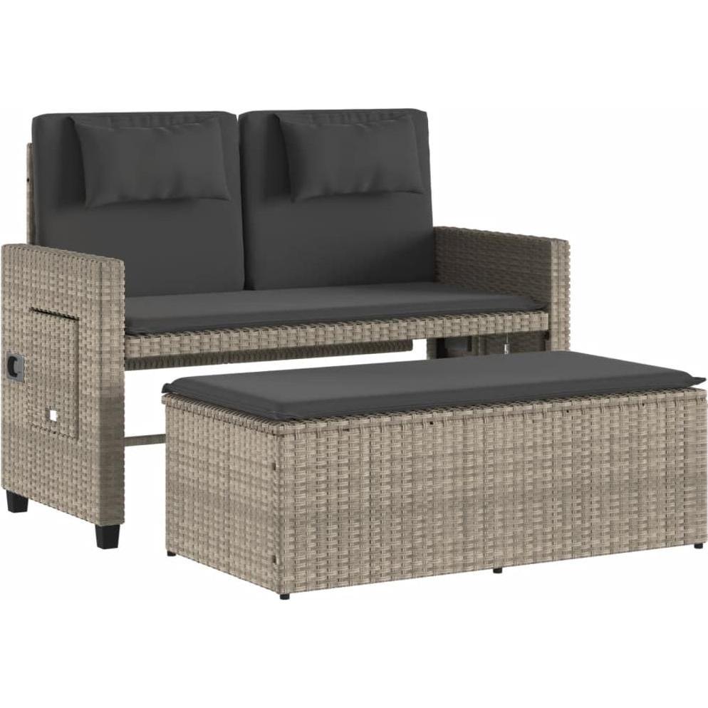 VidaXL, Gartenbank, 10-tlg. Garten-Lounge-Set mit Kissen