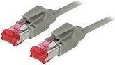 Produktbild Tecline Patchkabel S/FTP, PiMF, Cat 6, grau, 10,0 m halogenfrei, mit Draka-Kabel und Hirosesteckern TM21 (bi (S/FTP, CAT6, 10 m)
