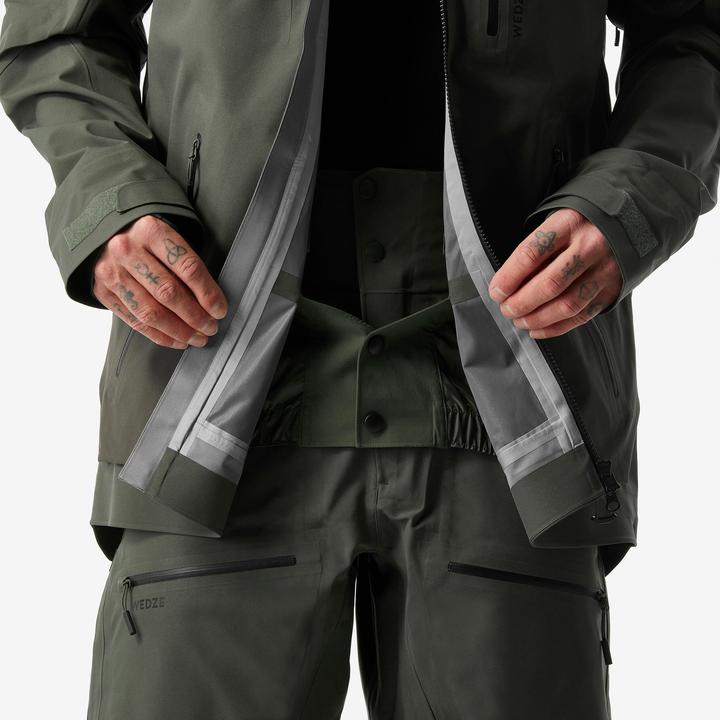 Produktbild Wedze Skijacke Herren warm und atmungsaktiv - FR500 dunkelgrün (S)
